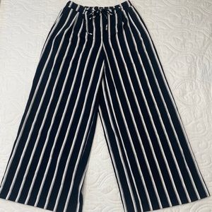 Blue and White Palazo Pants